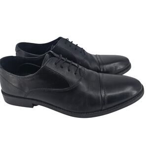 Steve Madden Black Pinsen Cap Toe Derby 416 Steve Madden Black Pinsen Cap Toe Derby Leather Size 9.5 | eBay main image 4